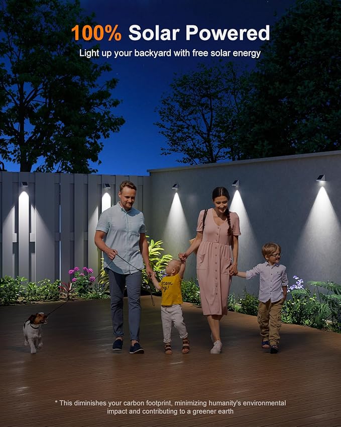 Solar Fence Light (12, Cool White)