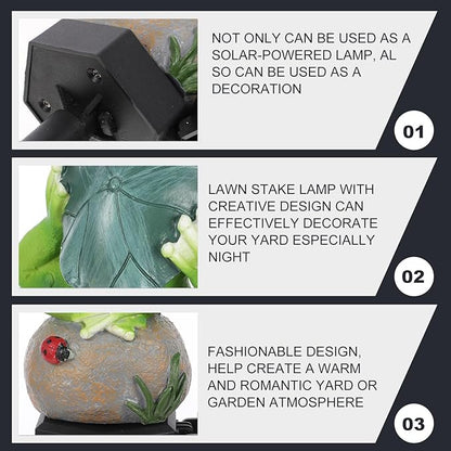 Zerodeko Solar Animal Stake Light Outdoor Solar Garden Lamp Waterproof Landscape Lighting for Patio Lawn Pathway Decorative Yard Lighting