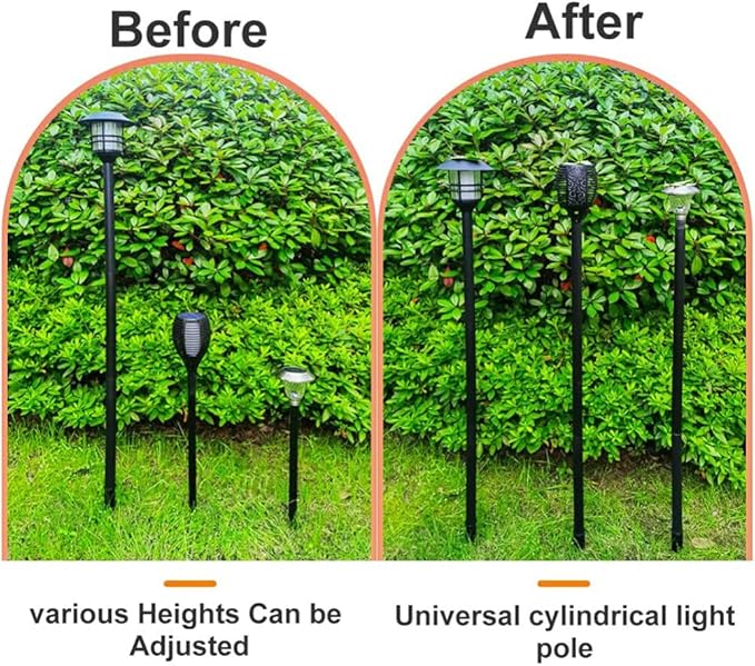 Solar Light Replacement Stakes with Extension Tubes and Connectors for Outdoor Landscaping Path Lights | Lumora