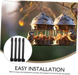 TEHAUX 4Pcs Outdoor String Light Poles Support Rods for Hanging Bird Feeders Lights Easy Installation for Patio | Lumora