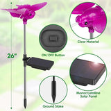 Outdoor Solar Lights for Yard, Self Swing Purple Solar Butterfly Lights, 1800mAh Waterproof Garden Lights Auto | Lumora