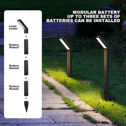 Solar Pathway Light, 90 LED Bright IP65 Solar Powered Path Light with Sensitive Control, for Outdoor Garden Lawn Sidewalk