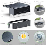Solar Fence Lights Outdoor - 3000/4000/6000K 3 Mode, IP65 Waterproof Fence Lights Solar Powered, Dusk to Dawn Solar | Lumora