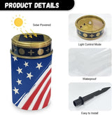 Classic American Flag Solar Lights Outdoor Garden, Waterproof Solar Powered Stake Lights, Christmas Birthday Gifts | Lumora