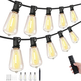 120FT LED Outdoor String Lights, Patio Lights with 40 Shatterproof ST38 Vintage Edison Bulbs, Outside Hanging Light | Lumora