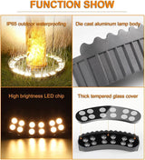 Outdoor Led Garden Lights, Courtyards Ring Tree Light, Aluminum Landscape Spotlights for Trees, Easy to Use(White | Lumora