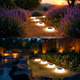 ASLIDECOR Solar Ground Lights Outdoor，Solar Garden Light Landscape Lighting 8 Pack 14 LED Waterproof LED Path | Lumora
