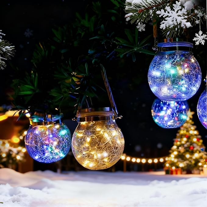 Hanging Outdoor Solar Lights,VGE 2 Pack 30LED Lanterns Decorative Outdoor Lights,Solar Powered Waterproof Landscape | Lumora
