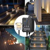 Dimmable LED Deck Lights With Timer and Photocell Sensor, 20 Pack Recessed Light Kits, IP67 Waterproof Outdoor | Lumora