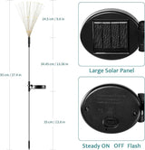 JJGoo Solar Firework Lights, 2 Pack 120 LEDs 2 Lighting Modes Solar Garden Lights Outdoor Waterproof for Yard Patio | Lumora