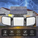 Solar Lights Outdoor with Motion Sensor, 2500LM 167 LED Security Lights with Remote Control, 270° Wide Angle Flood | Lumora