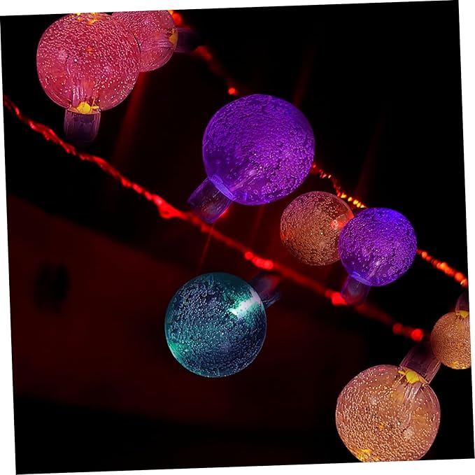 Mipcase 1set Led Solar String Lights Outdoor Decorative Lamp for Garden Patio and Courtyard Bulbs Warm Light | Lumora