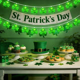 20 LED Clear Green Shamrock String Lights, 12FT St Patricks Day Lights String Outdoor Waterproof with 20 LED Light | Lumora
