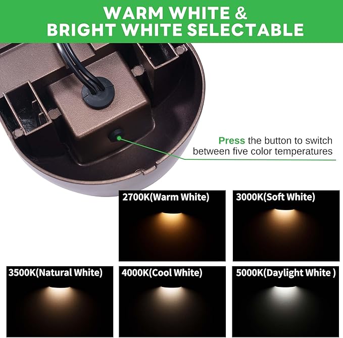 LED Deck Lights - Outdoor Landscape 12V Waterproof Lighting, Low Voltage Step Lights, Warm White & Cool White | Lumora
