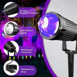 Christmas Halloween LED Spot Lights Outdoor Black Light Projector, 12W Color Changing Landscape Lighting Wired 120V | Lumora