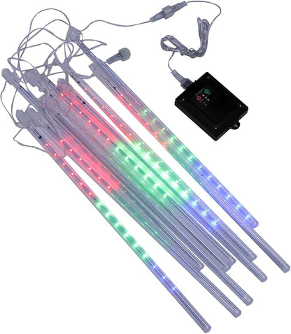 ARTIBETTER 1Set Meteor Shower Lights Solar Operated Tubes Fairy String Light Decoration for Outdoor Wedding Party LED with Lighting Modes Energy Efficient Solar Panel