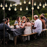 Battery Operated Outdoor Lights 22.85FT 20 Edison Bulb String Light Outdoor 100 LED Fairy Lights with Timer & 8 | Lumora