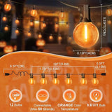LAMPHOME Globe Outdoor Halloween String Lights, 26FT Patio Lights with 12+1Edison Shatterproof Bulbs(1Spare) | Lumora