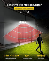 Lepro Bundle - Solar Flood Light 3 Adjustable Heads & 50 ft Outdoor String Lights 25 LED G40 Edison Bulbs String | Lumora