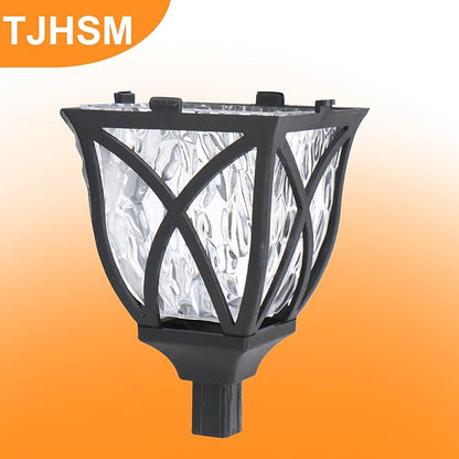 6 Pack Solar Lights Outdoor for Garden Pathway Walkway Driveway Yard Lawn Landscape Lighting (Warm White)