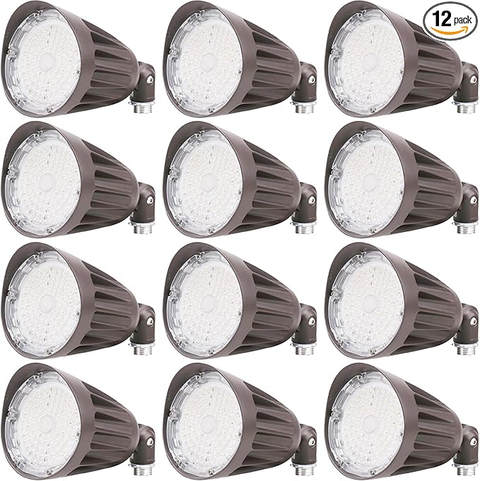 25W LED Bullet Spot Light, Color Selectable 3000K/4000K/5000K - 3500LM LED Landscape - Outdoor Security Flood Light | Lumora