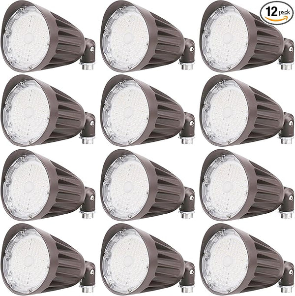 25W LED Bullet Spot Light, Color Selectable 3000K/4000K/5000K - 3500LM LED Landscape - Outdoor Security Flood Light | Lumora