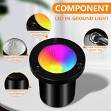 Landscape Lighting - 10W RGB Landscape Lights with Color Changing, 12V-24V Waterproof Outdoor In-Ground Lights for | Lumora