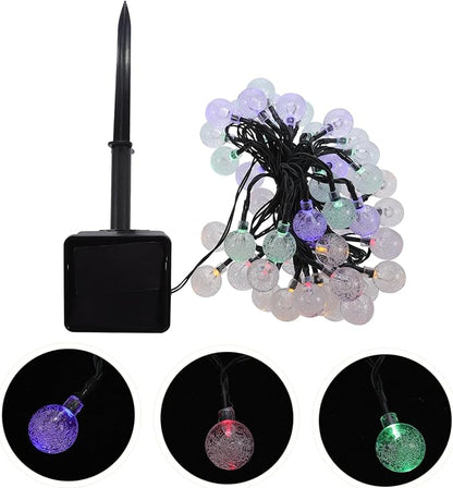 jojofuny 1set Led Solar String Lights Outdoor Decor Lamp for Gardens Patios and Parties and Solar Powered Lighting