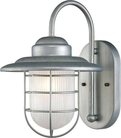 Millennium 5390-GA Transitional One Light Wall Bracket from R Series Collection in Pwt, Nckl, B/S, Slvr. Finish