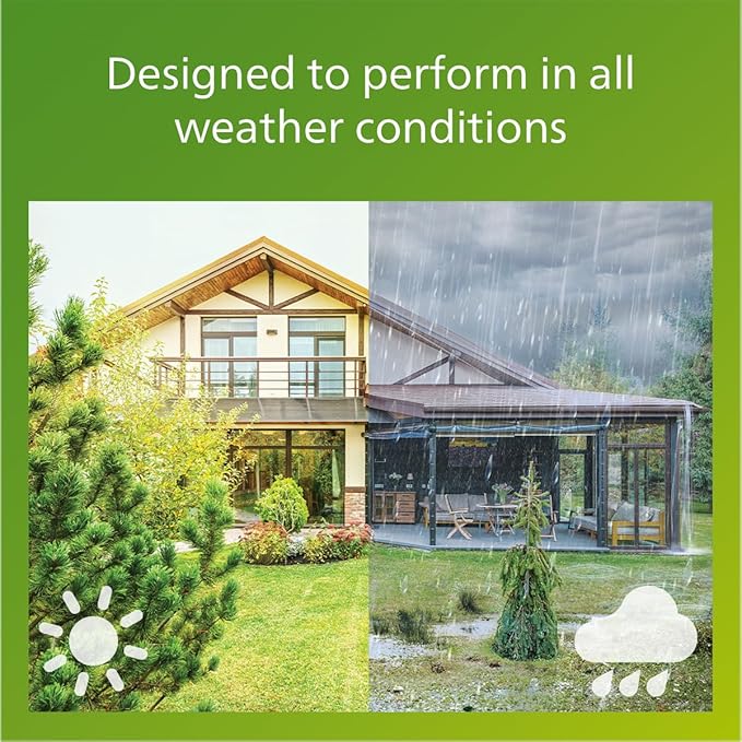 Philips Solar LED 1-Pack Ultra-Efficient Wall Lantern - Radii, Dusk to Dawn, Automatically Linkable, Daylight and | Lumora