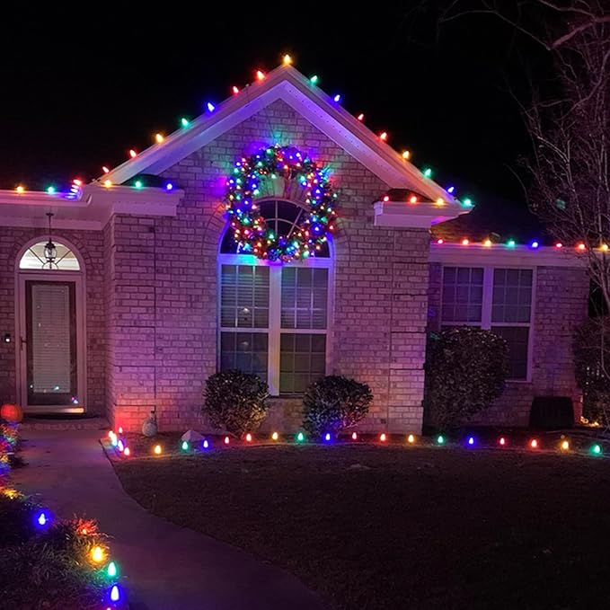 100 LED 5MM Red and Green Christmas Lights, 33FT Indoor/Outdoor String Light, Mini Lights for Garden, Patio | Lumora