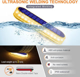 YiLaie Stick on Solar Step Lights Outdoor Waterproof, Small Solar Stair Lights Auto ON/Off for Deck Dock Driveway | Lumora