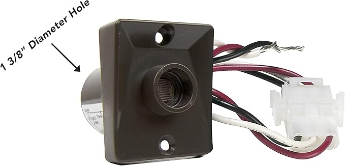Solus Dusk-to-Dawn Sensor with Ezee Change Plug – Outdoor Photocell Sensor for 3" Lamp Posts – Auto On/Off – UL | Lumora