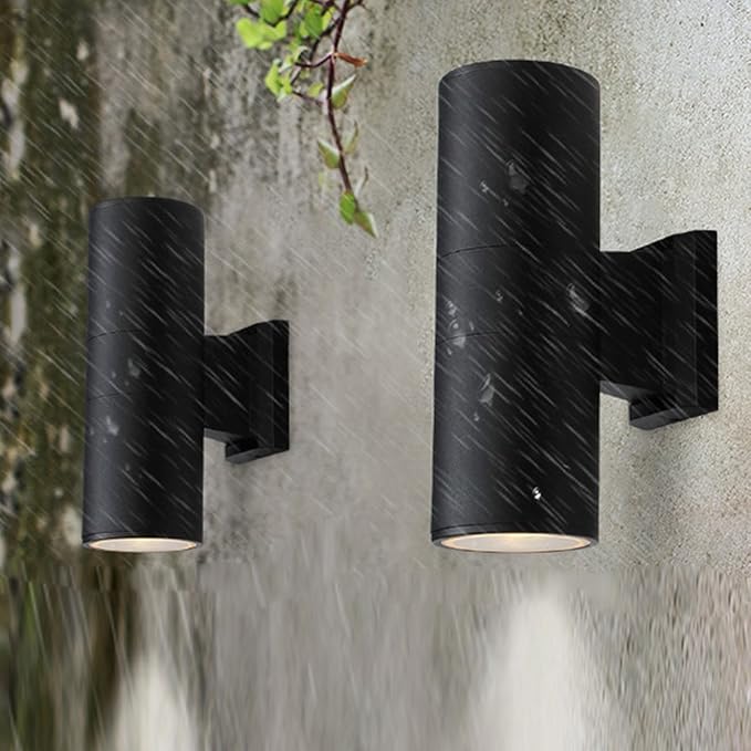MS-61818 Waterproof up and Down Double Cylinder Wall Sconce Outdoor Wall Lamp Balcony Stair Exterior Corridor Wall | Lumora