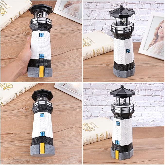 1pc Outside Solar Lights Well Covers for Garden Solar Light Lighthouse Lawn Ornament Lamp Lights Outdoor Garden | Lumora