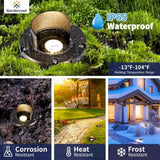 Gardenreet 12V Well Light - Brass Ip65 Waterproof Electric LED In-Ground Landscape Low Voltage - Outdoor Path Light | Lumora