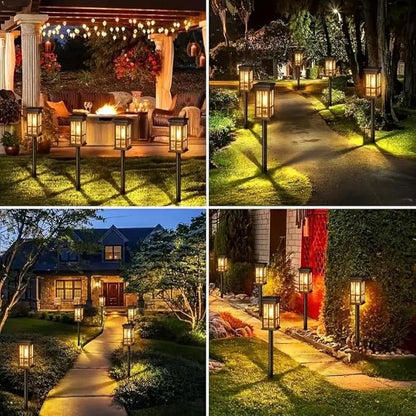 8-Pack Solar Lights Outdoor Waterproof – Solar Powered LED Outdoor Lights for Yard, Patio Light, Garden Decor Pathway Lighting, Lawn Lighting Waterproof, Driveway Decor Accent Glow Path Light