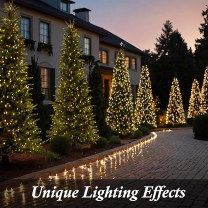 Warm White Twinkle Lights, 81Ft 200 LED Twinkle Christmas Lights, UL Certified Plug in Fairy Twinkle Lights Outdoor, Indoor Warm White String Lights 8 Modes & Timer for Tree, Bedroom, Party Wedding