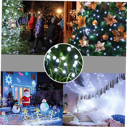 Solar LED String Lights Beads Colors Decorative Outdoor Lamps for Garden Patio Lawn Festive Ambiance Energy Saving