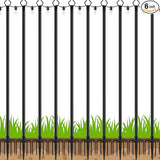 10 Pack String Light Poles,Poles for Outdoor String Lights 10 Ft Metal Poles with Fork for Outdoor String | Lumora