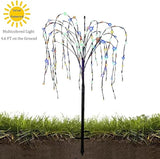 FUCHSUN 4.6 FT 200 LED Solar Lighted Willow Tree Outdoor, Light Up Weeping Willow Tree Garden Pathway Lights | Lumora