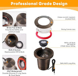 Gardenreet Brass In Ground Well Light - Ip67 Low Voltage Outdoor Light, 12V LED Landscape Lighting, Antique Bronze | Lumora