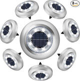 Solar Lights Outdoor,8 Pack Solar Garden Lights for Pathway,Yard,Deck,Lawn,Patio,Walkway,Driveway,Step（Brightwhite） | Lumora