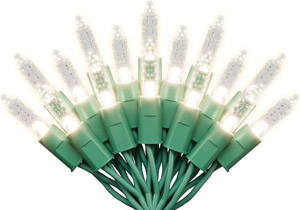 12.5ft Clear Mini Classic Christmas String Lights Indoor Outdoor, IP68 Waterproof Indoor/Outdoor, Commercial Grade | Lumora