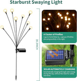 Solar Lights Outdoor Waterproof, 2 Packs 16LED, Solar Garden, Patio, Garden Decor, Patio Decor, Firefly Outdoor | Lumora