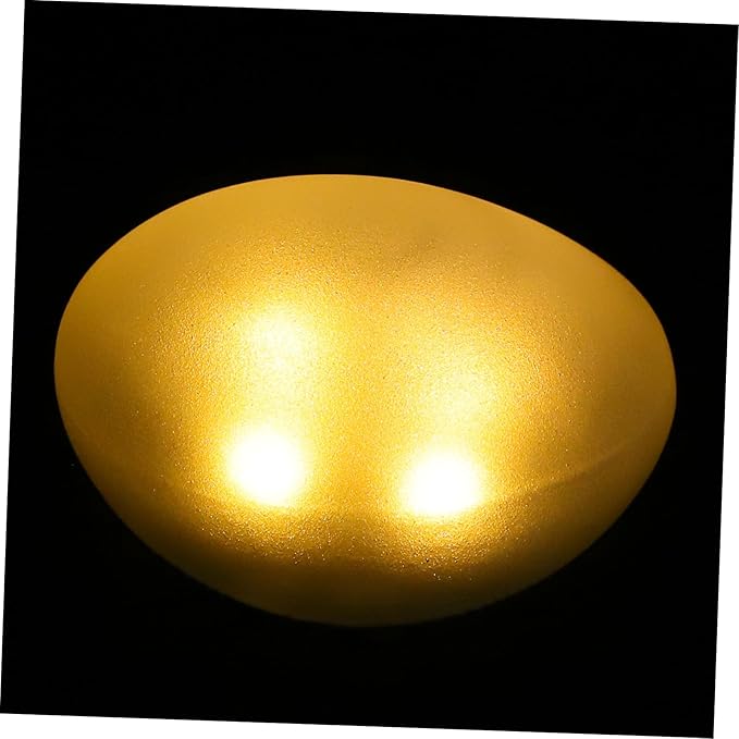 Uonlytech Solar Pebble Shaped Decorative Lamp Outdoor Warm Light Garden Light Energy-efficient Solar Decoration for Landscape and Design for Garden Decor