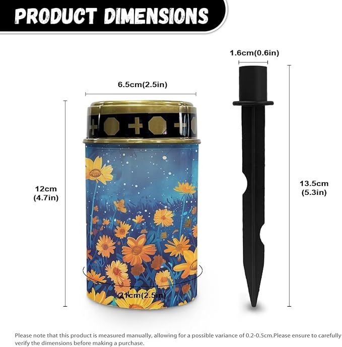 Yellow Flower Solar Path Lights Outdoor Waterproof Walkway Solar Lights for Outside Solar Powered Outdoor Lights Solar Powered Pathway Lights for House Yard Decor