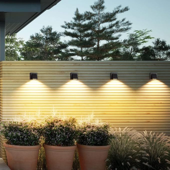 3W LED Outdoor Exterior Wall Step Down Light Fixture Lamp Black Finish Warm White | Lumora