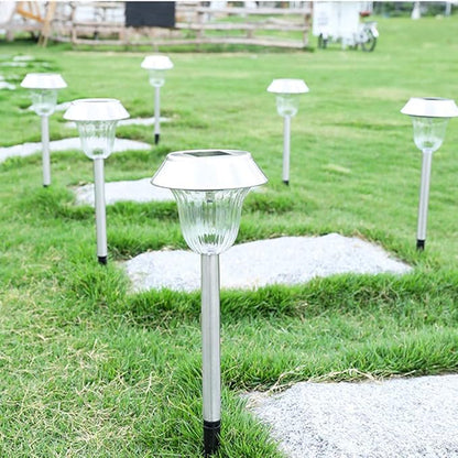 2- Pack Solar Lights Outdoor for Garden Walkway Led Solar Garden Lights Outdoor Waterproof for Pathway,Solar Pathway Lights Yard Lights for Patio Driveway Lawn Backyard Sidewalk Li