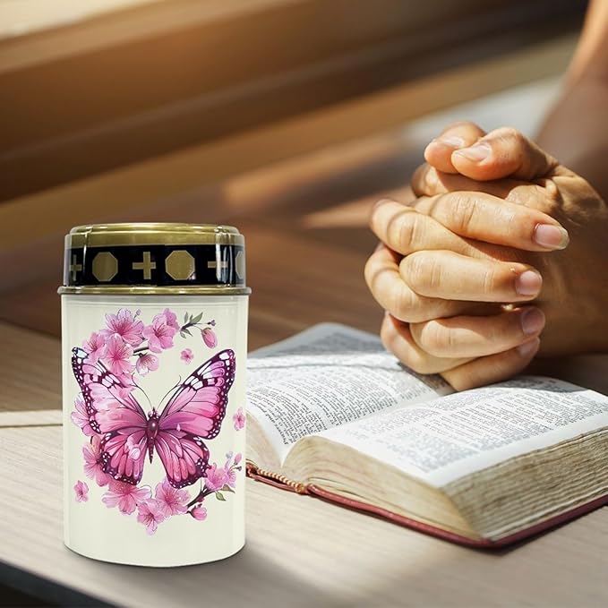 Pink Butterfly Outdoor Solar Lights LED Lantern Solar Garden Stake Lights Solar Powered Fairy Lights for Outside | Lumora